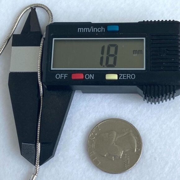 VTG Sterling Silver 925 Forstner Blue Cats Eye Glass Floral Pendant Necklace 16" - Picture 16 of 16